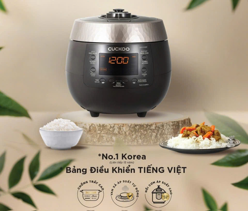 Nồi cơm điện cao tần Cuckoo CRP-HUS1000F - Hàng chính hãng
