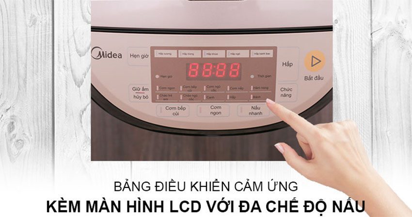 Nồi cơm điện tử cao tần 1.5 lít Midea MB-HS4007 - Hàng chính hãng