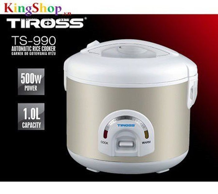 Nồi cơm điện chống dính Tiross TS990 - Dung tích 1.8L - Hàng chính hãng