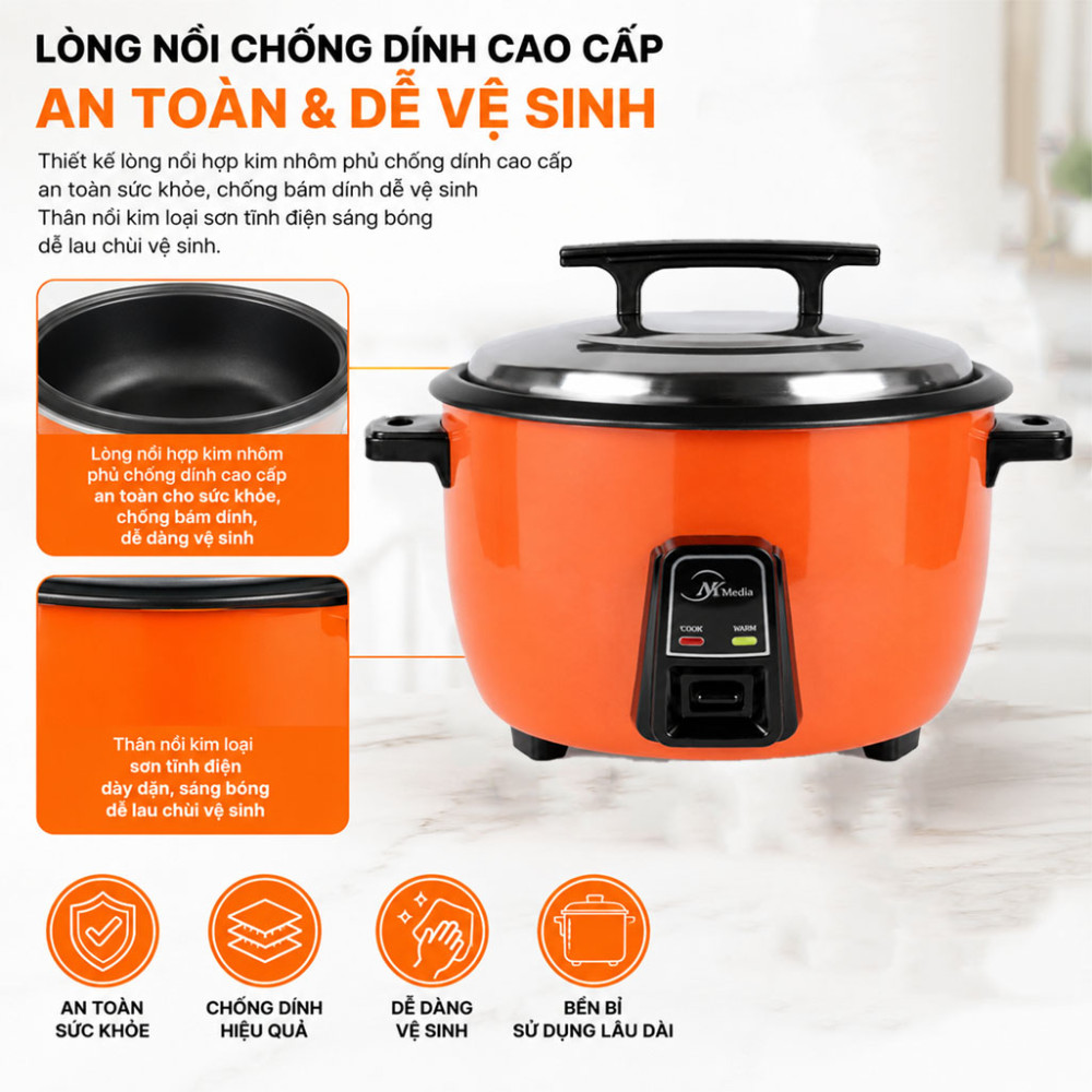 Nồi cơm điện công nghiệp NK Media MD-NC1470 - Hàng chính hãng
