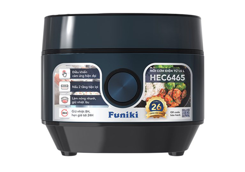 Nồi cơm điện tử 1.5L Funiki HEC6465 - Hàng chính hãng