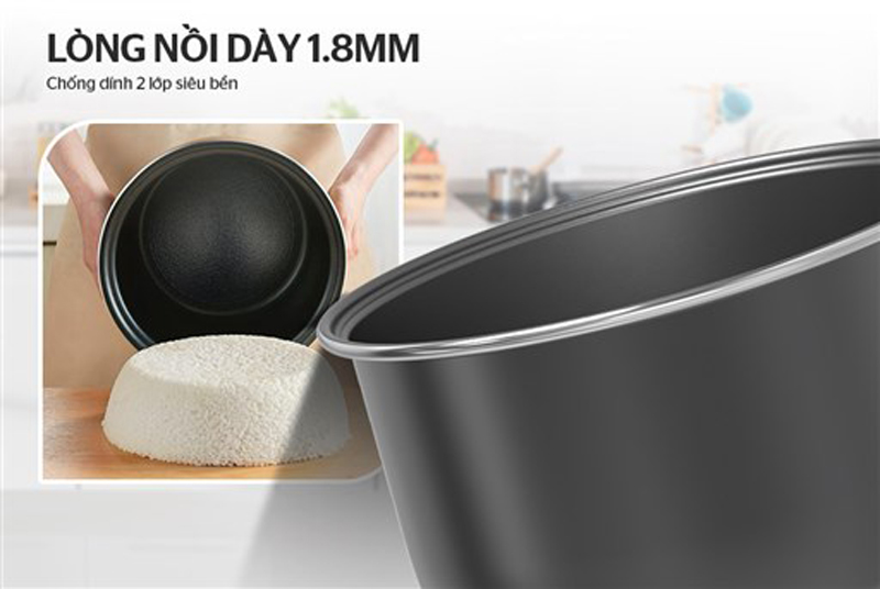 Nồi cơm điện tử 1.5L Funiki HEC6465 - Hàng chính hãng