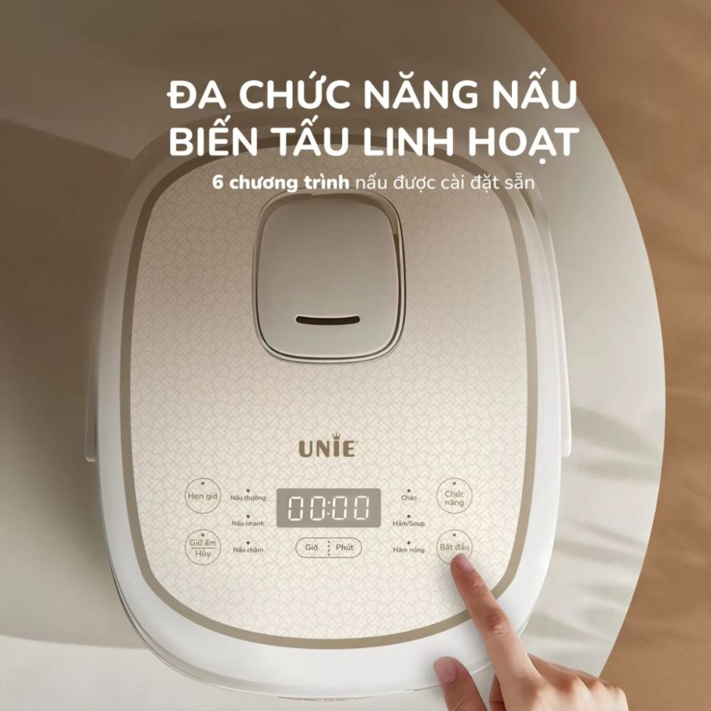 Nồi cơm điện lòng gốm Unie URC818 - Hàng chính hãng