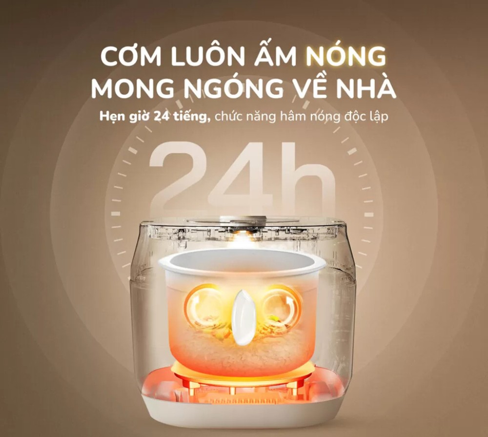 Nồi cơm điện lòng gốm Unie URC818 - Hàng chính hãng