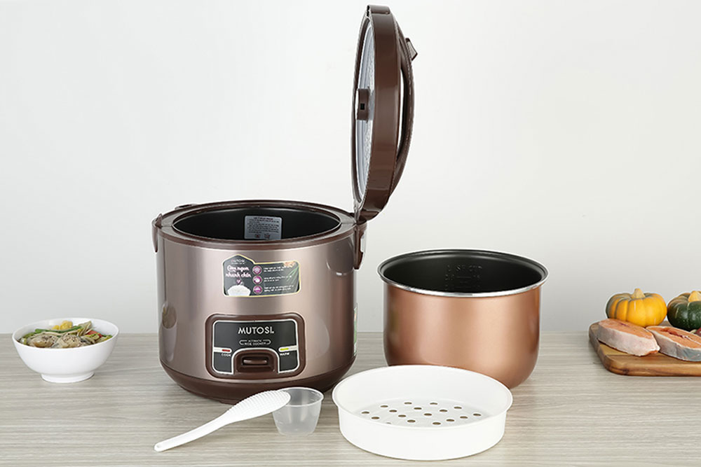 Nồi cơm điện nắp gài Mutosi MR-38 - Hàng chính hãng