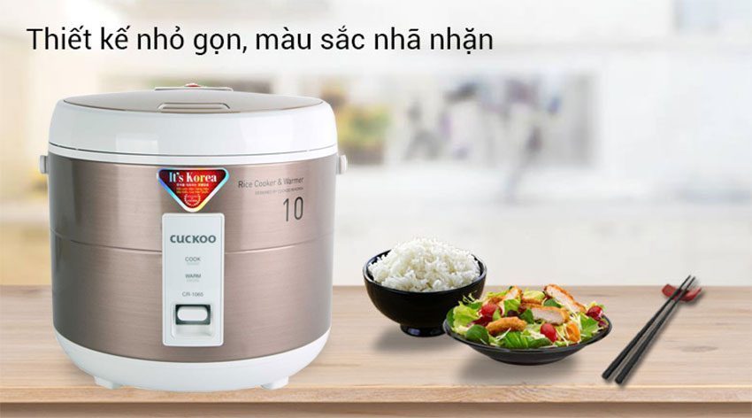 Nồi cơm điện nắp gài Cuckoo CR-1065B - Hàng chính hãng