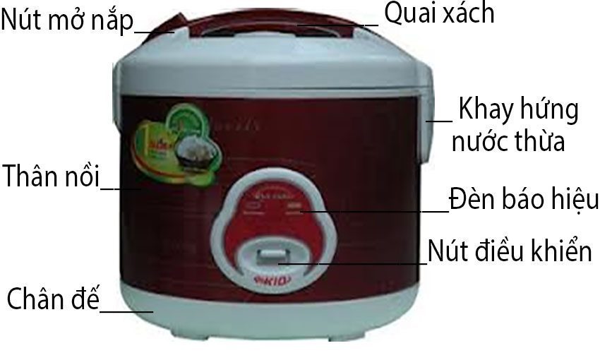 Nồi cơm điện nắp gài Fujika FJ-NC1205 - Hàng chính hãng