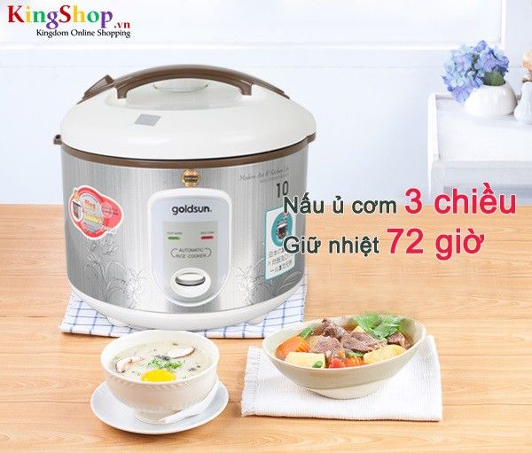 Nồi cơm điện nắp gài Goldsun ARC-180GD - Hàng chính hãng