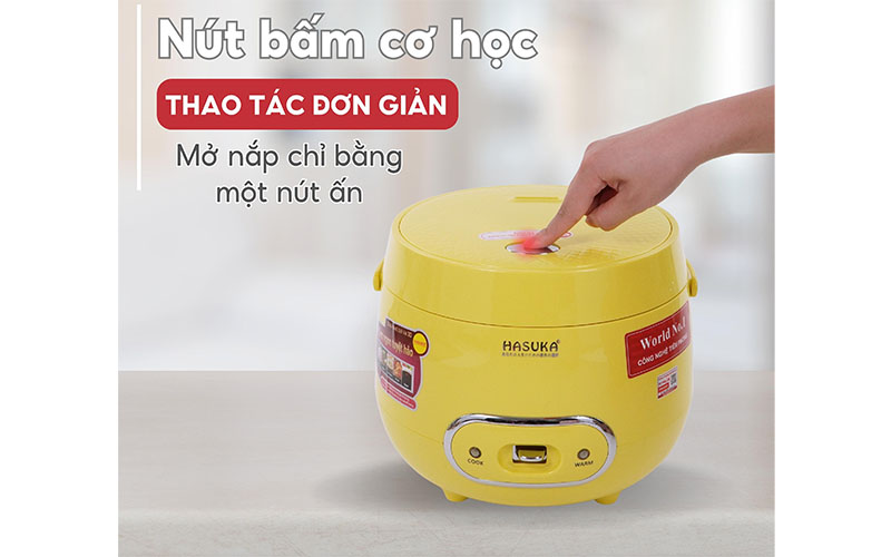 Nồi cơm điện nắp gài Hasuka HSK-802 - Hàng chính hãng