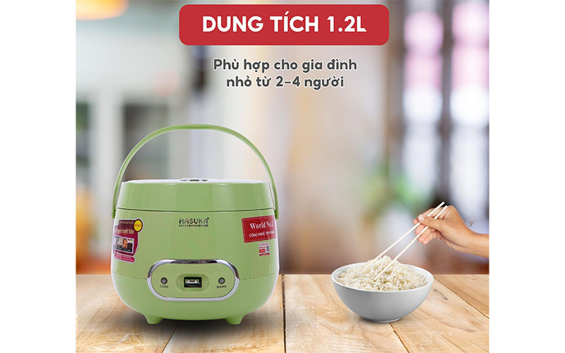 Nồi cơm điện nắp gài Hasuka HSK-802 - Hàng chính hãng
