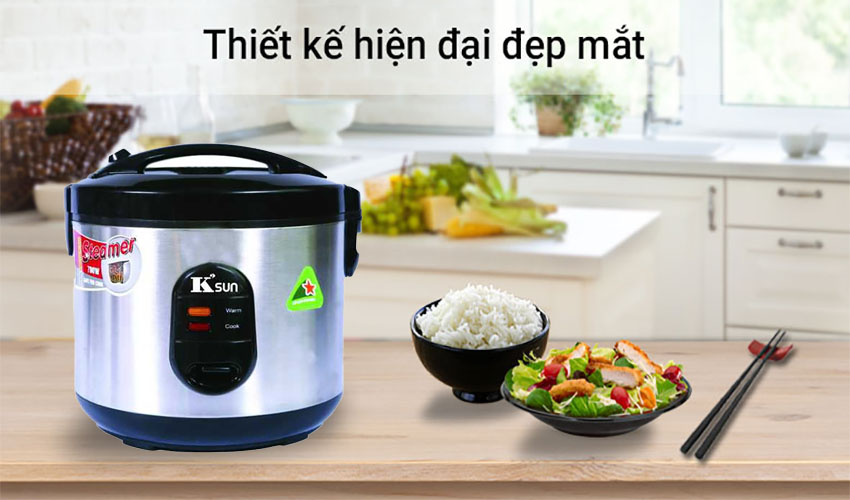 Nồi cơm điện nắp gài K'sun BA-2186 - Hàng chính hãng