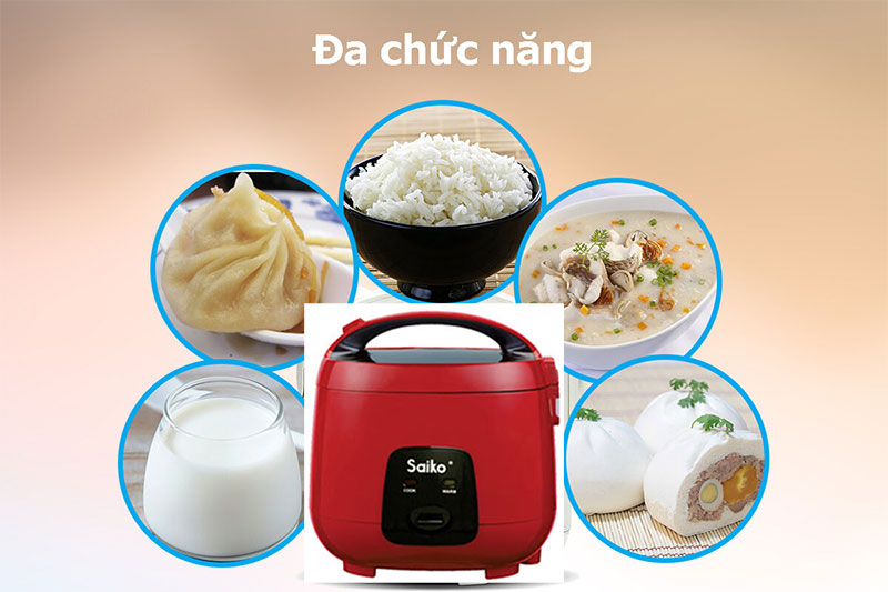 Nồi cơm điện nắp gài Saiko RC-1812T - Hàng chính hãng