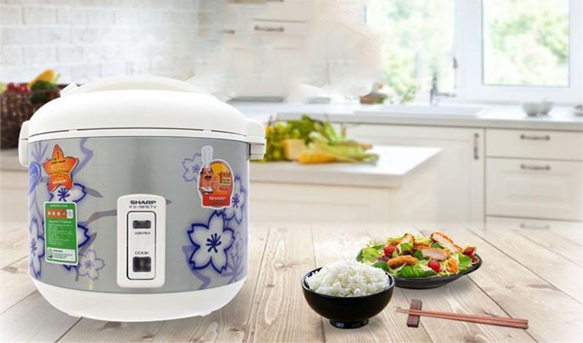 Nồi cơm điện nắp gài Sharp KS-N181ETV-SL - Hàng chính hãng