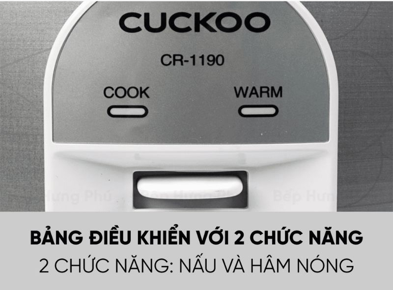 Nồi cơm điện nắp gài Cuckoo CR-1190 - Hàng chính hãng