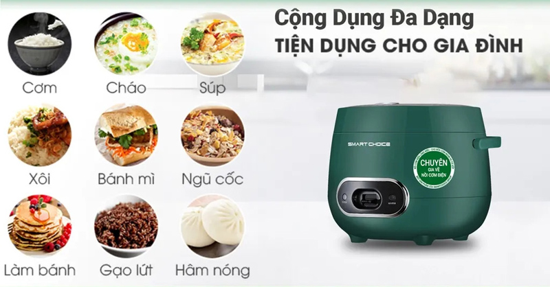 Nồi cơm điện nắp gài Smart Choice SCG-RC3001 - Hàng chính hãng