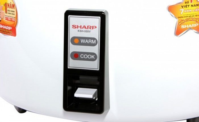 Nồi cơm điện nắp rời Sharp KSH-D55V 5 lít - Hàng chính hãng