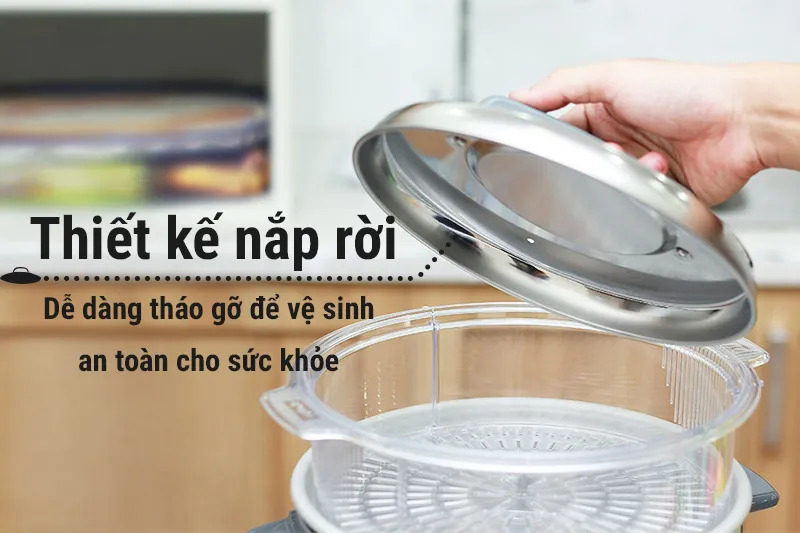 Nồi cơm điện nắp rời Panasonic SR-W18GS  - Hàng chính hãng