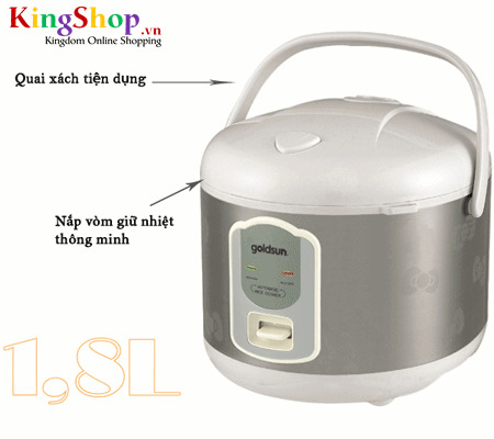 Nồi cơm điện Goldsun ARC-181XD - Hàng chính hãng