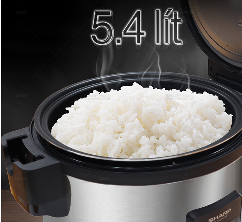 Nồi cơm điện tử công nghiệp Sharp 5.4 lít KS-5400V-ST - Hàng chính hãng