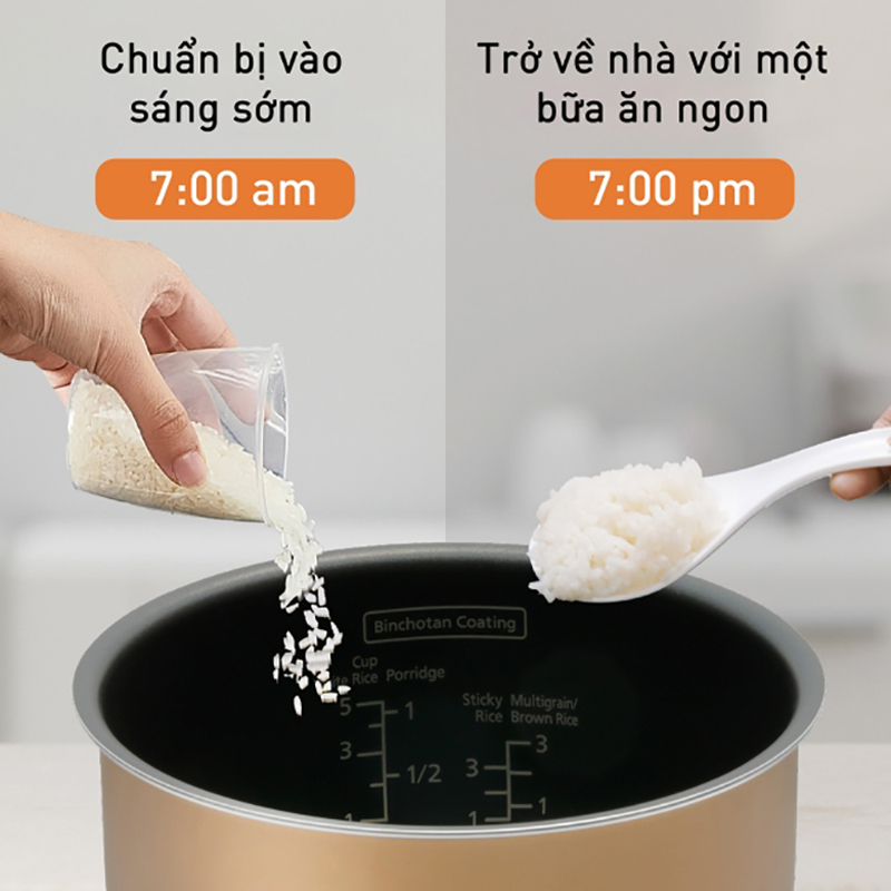 Nồi cơm điện tử Panasonic SR-DL104WRA (1 lít ) - Hàng chính hãng