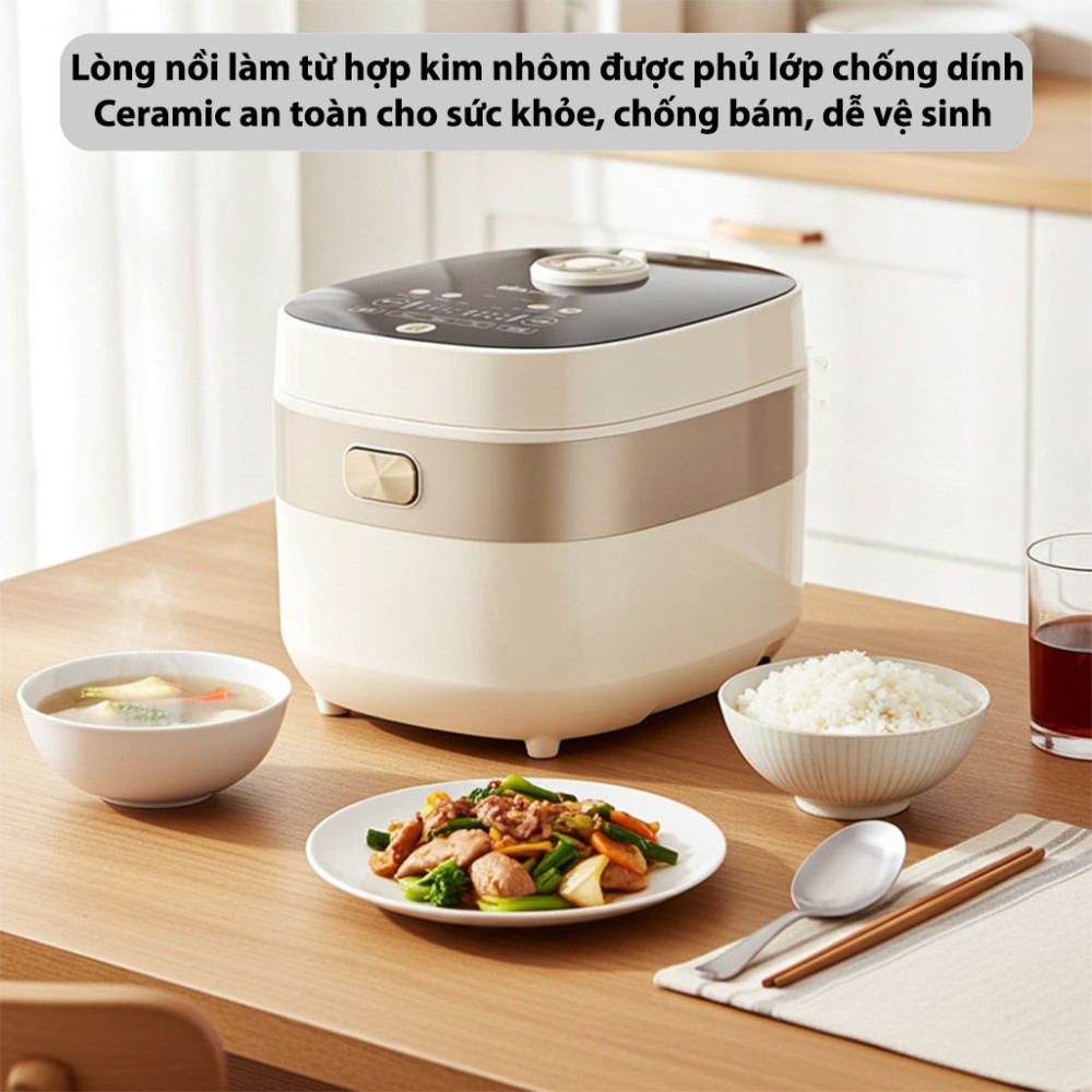 Nồi cơm điện tử Bear 1.5 lít RC-4H40A - Hàng chính hãng