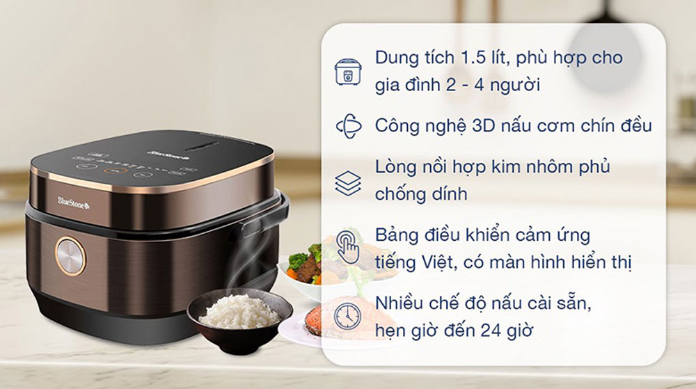 Nồi cơm điện tử Bluestone RCB-5949  - Hàng chính hãng