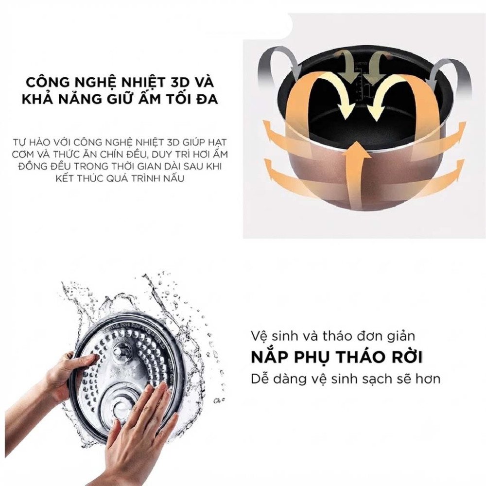 Nồi cơm điện tử Cuckoo CR-1051F/BKBKCRCKV - Hàng chính hãng