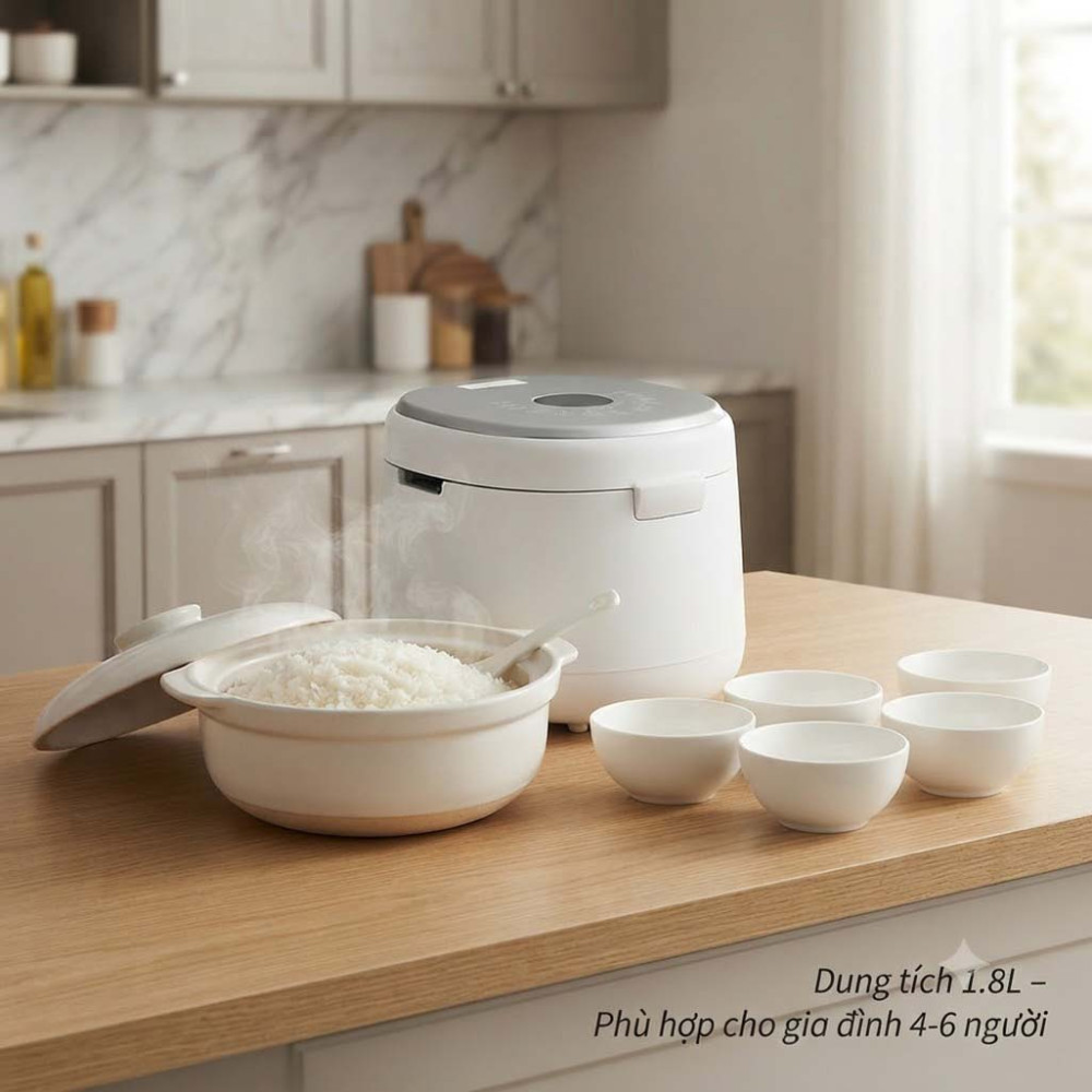 Nồi cơm điện tử Cuckoo CR-1060F/WHWHCRCKV - Hàng chính hãng