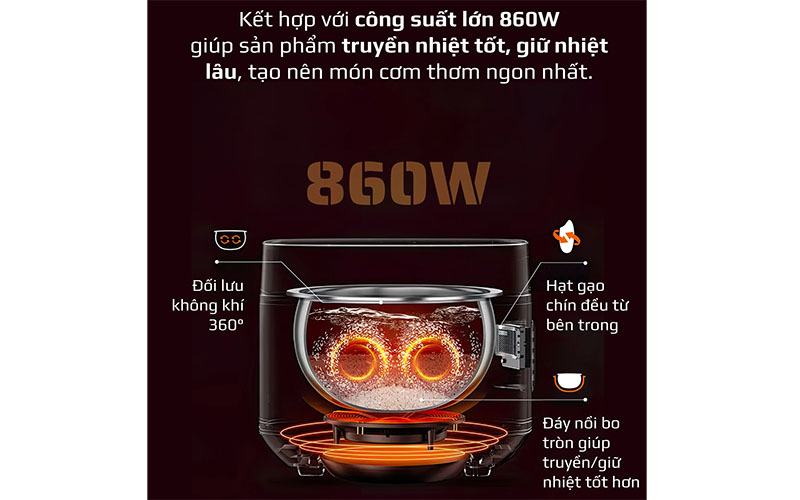 Nồi cơm điện tử Olivo RC86 - Hàng chính hãng