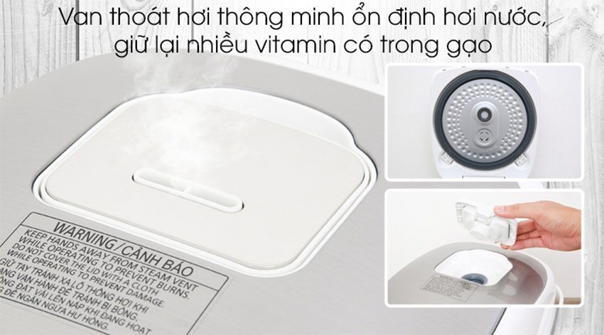 Nồi cơm điện tử Panasonic SR-CX188SRA - Hàng chính hãng