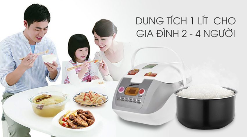 Nồi cơm điện tử Sharp KS-COM10V - Hàng chính hãng