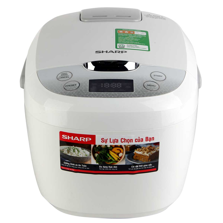 Nồi cơm điện tử Sharp KS-COM185EV-SL - Hàng chính hãng