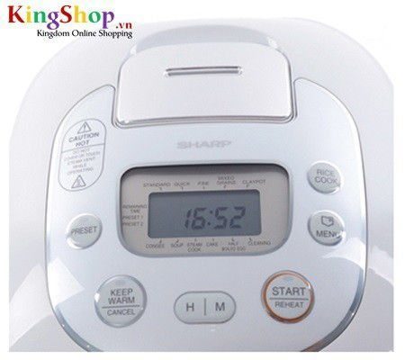 Nồi cơm điện tử Sharp KS-TH18-WH - Dung tích 1.8L - Hàng chính hãng