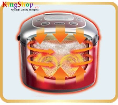 Nồi cơm điện tử Sharp KS-TH18-WH - Dung tích 1.8L - Hàng chính hãng