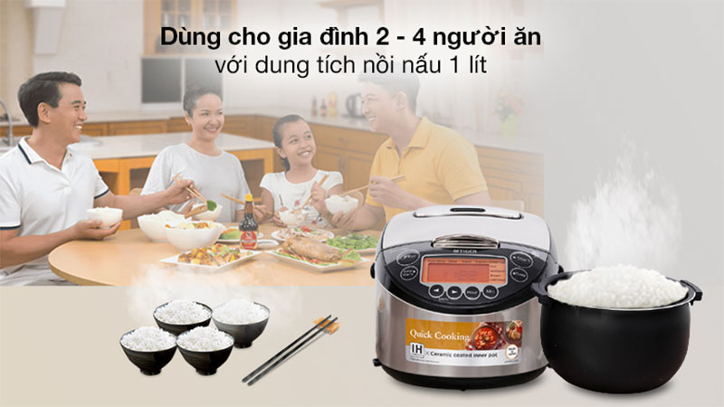 Nồi cơm điện tử cao tần Tiger JKT-D10V - Hàng chính hãng
