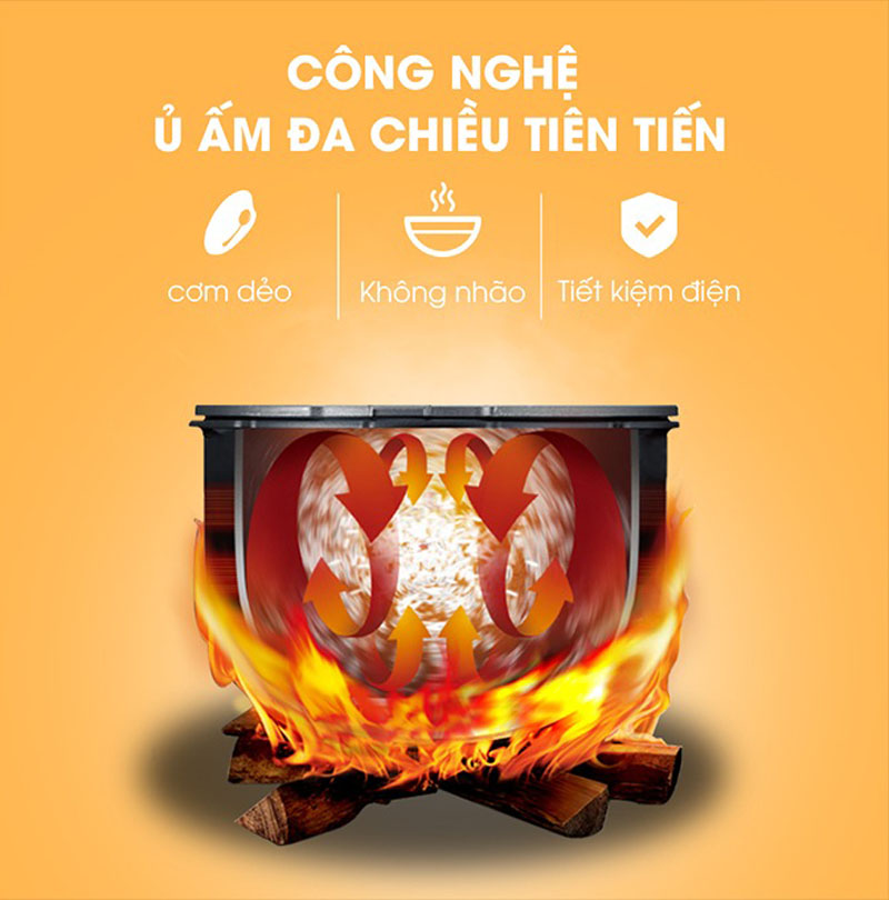 Nồi cơm điện tử Komi KM-06CD - Hàng chính hãng