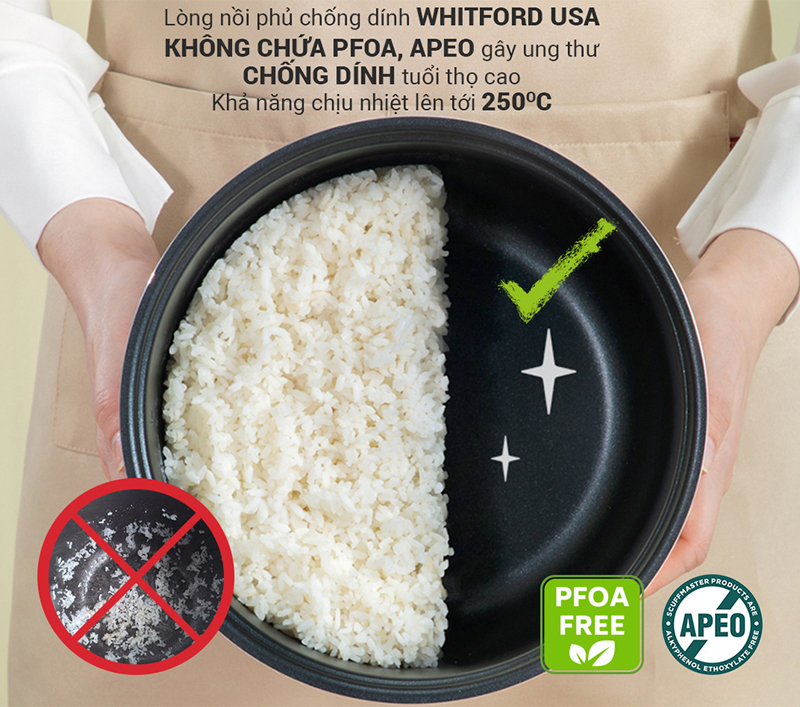 Nồi cơm điện tử 1.8L Nagakawa NAG0135 - Hàng chính hãng