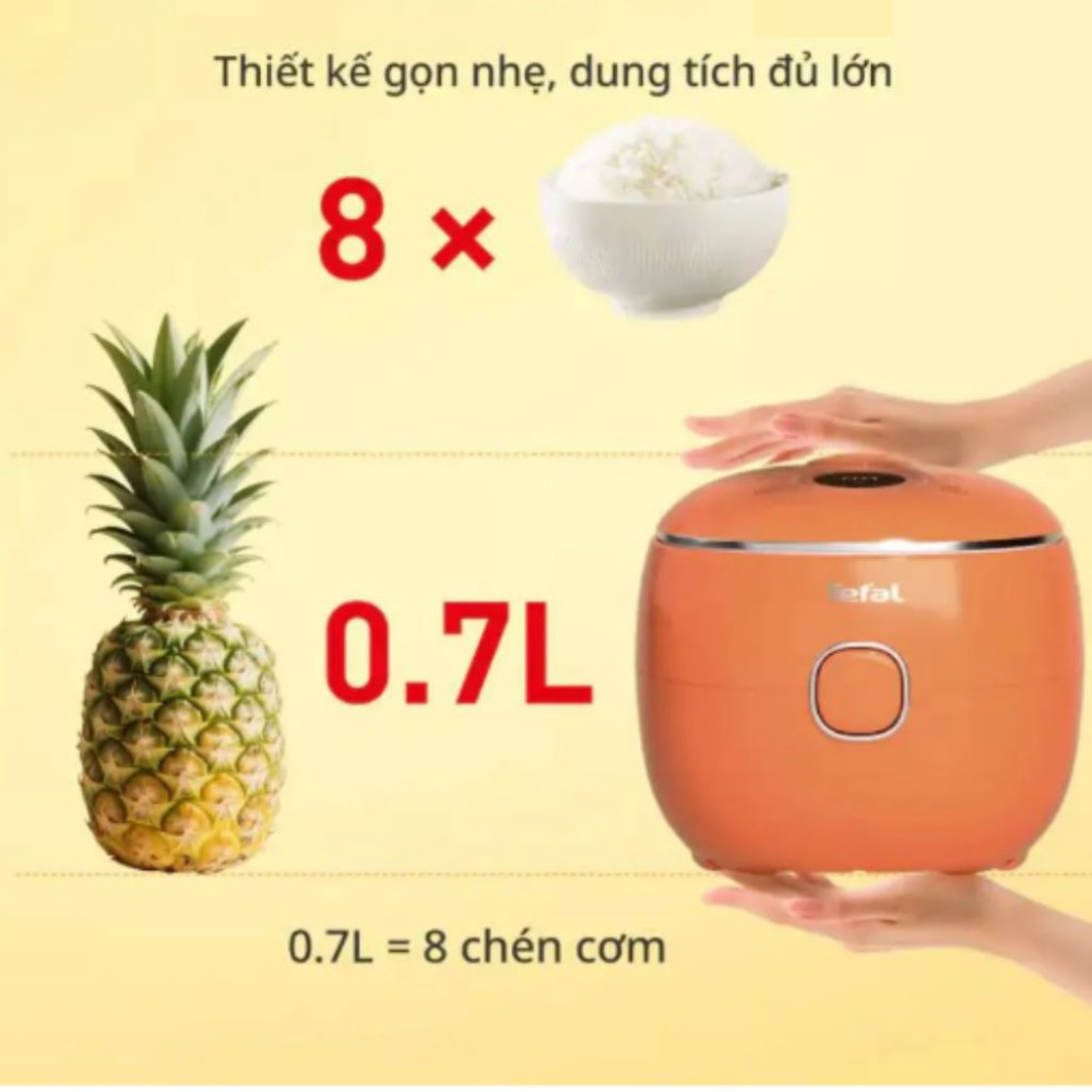 Nồi cơm điện tử Tefal POP MINI - 0.7 lít - Hàng chính hãng