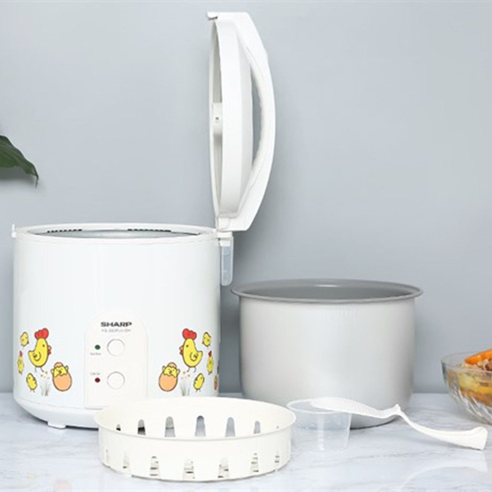 Nồi cơm nắp gài Sharp 2.2 lít KS-223TJV-CH - Hàng chính hãng