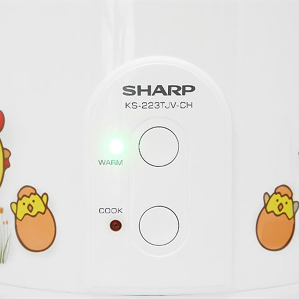 Nồi cơm nắp gài Sharp 2.2 lít KS-223TJV-CH - Hàng chính hãng