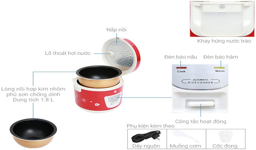 Nồi cơm niêu điện tử Mishio MK-22 - Hàng chính hãng