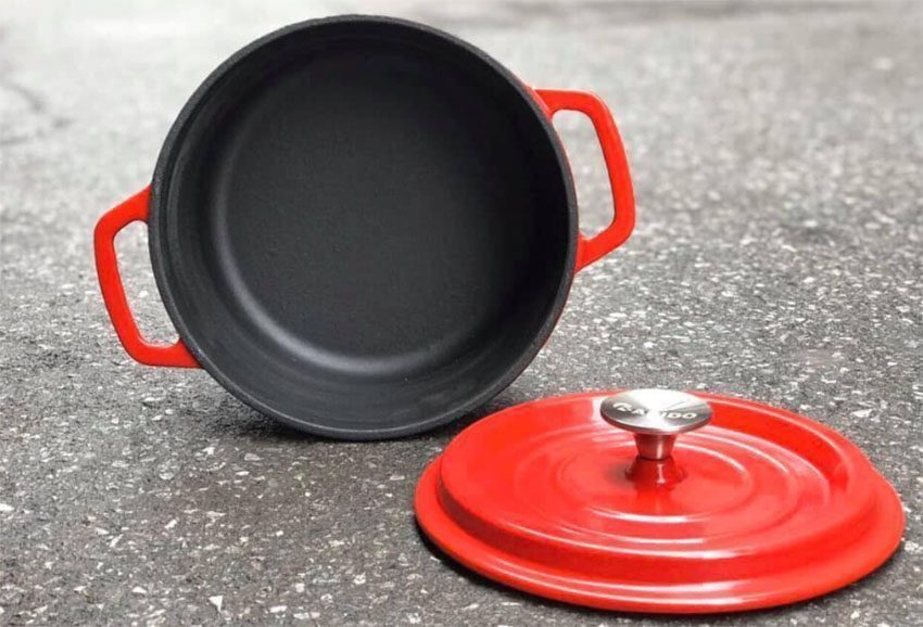 Nồi gang đúc 22cm Rapido RK22-RD - Hàng chính hãng
