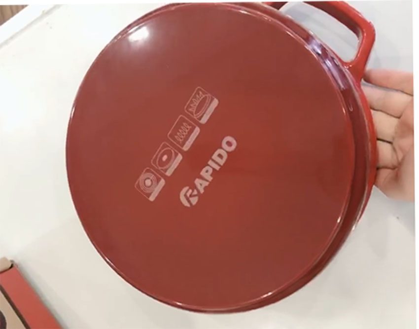 Nồi gang đúc 22cm Rapido RK22-RD - Hàng chính hãng