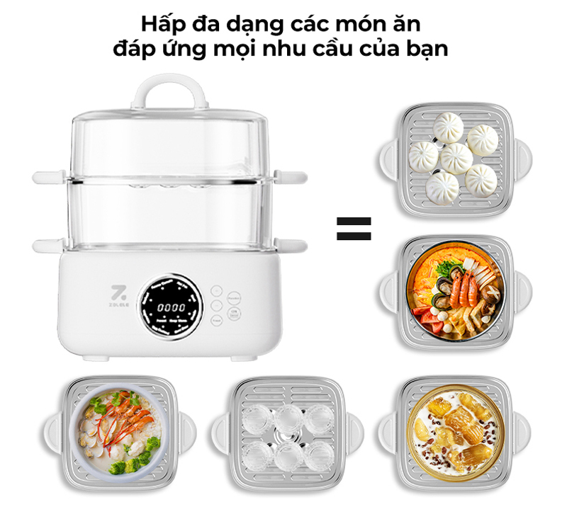Nồi hấp điện đa năng Zolele EC151 - Hàng chính hãng