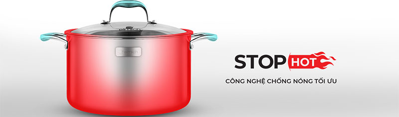 Nồi inox 3 lớp cao cấp đáy liền Elmich Trimax XS EL3748 size 24cm - Hàng chính hãng