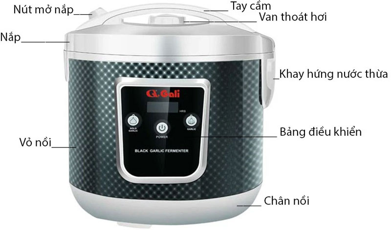Nồi làm tỏi đen Gali GL-1988 - Hàng chính hãng