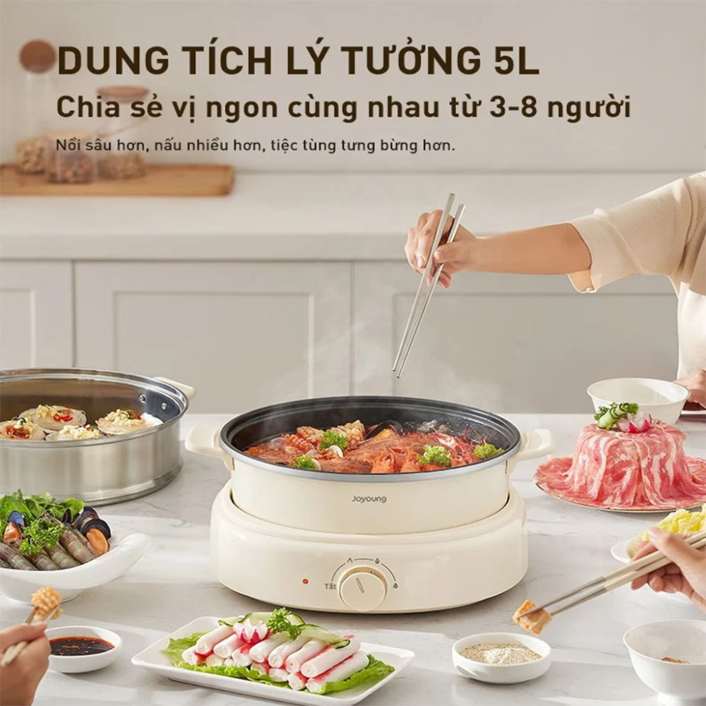 Nồi lẩu đa năng 3 trong 1 Joyoung JHP-525 - Hàng chính hãng