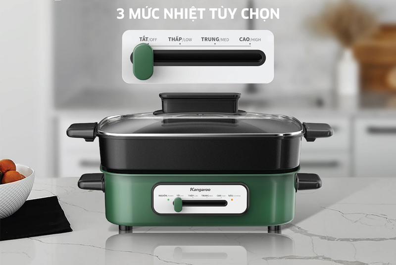 Nồi lẩu đa năng Kangaroo KG5EGH - Hàng chính hãng
