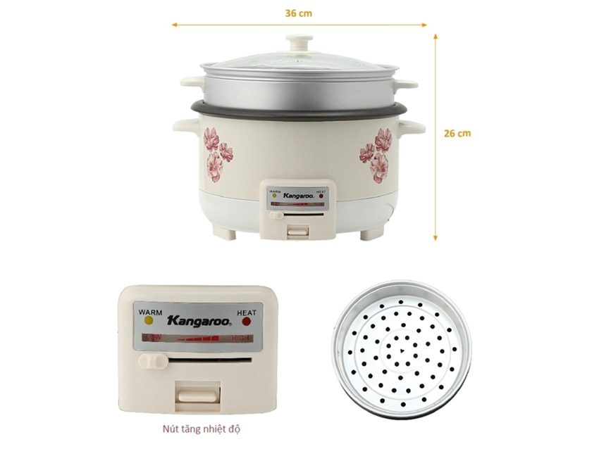 Nồi lẩu điện đa năng Kangaroo KG271 - Hàng chính hãng