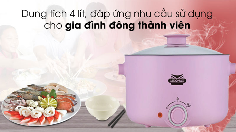 Nồi lẩu điện Ladomax HA-237 - Hàng chính hãng